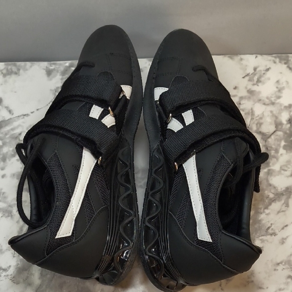 Do-Win Mens Weightlifting Powerlifting Black/White Sneakers, Size 11.5 - Picture 6 of 12